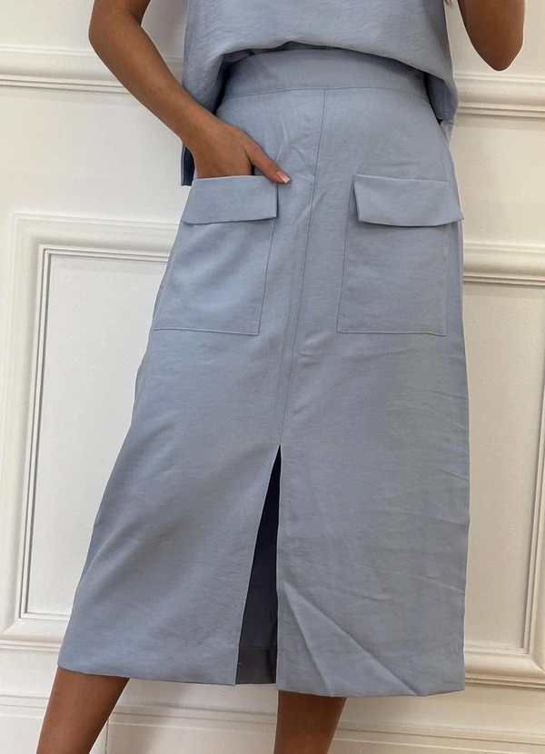 Doce Tom - Saia Longuete Azul