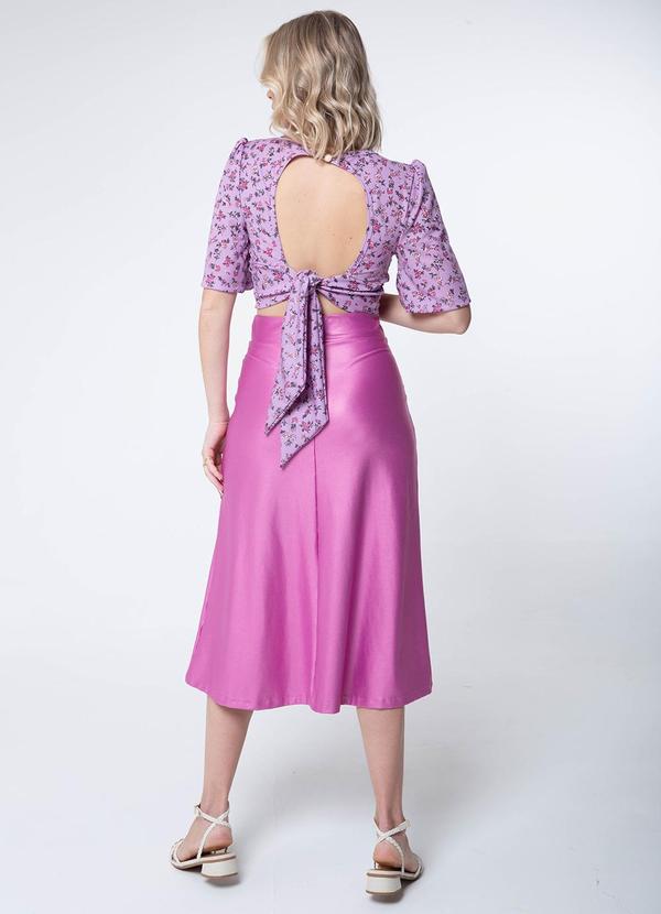 Misiss - Saia Longuete Cintura Alta Heloisa Rosa 4