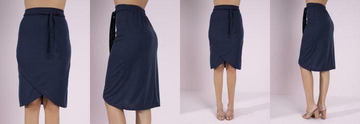 Saia Marinho com Faixa Fixa