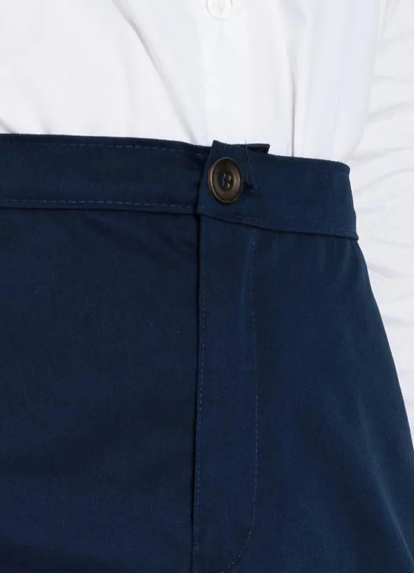 Rosalie - Saia Marinho com Fenda 3