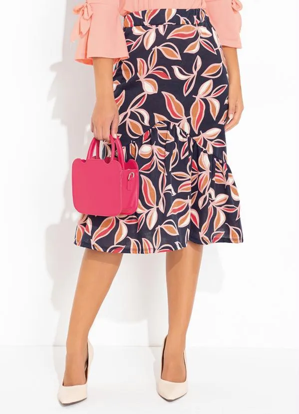 Rosalie - Saia Marinho com Franzido