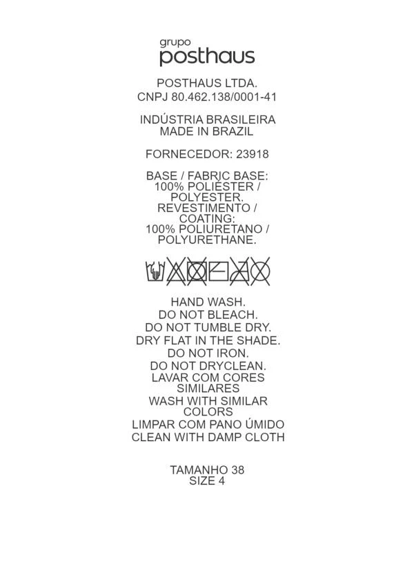 Quintess - Saia Lápis Midi em Material Sintético Marrom com Fenda e Recortes 10