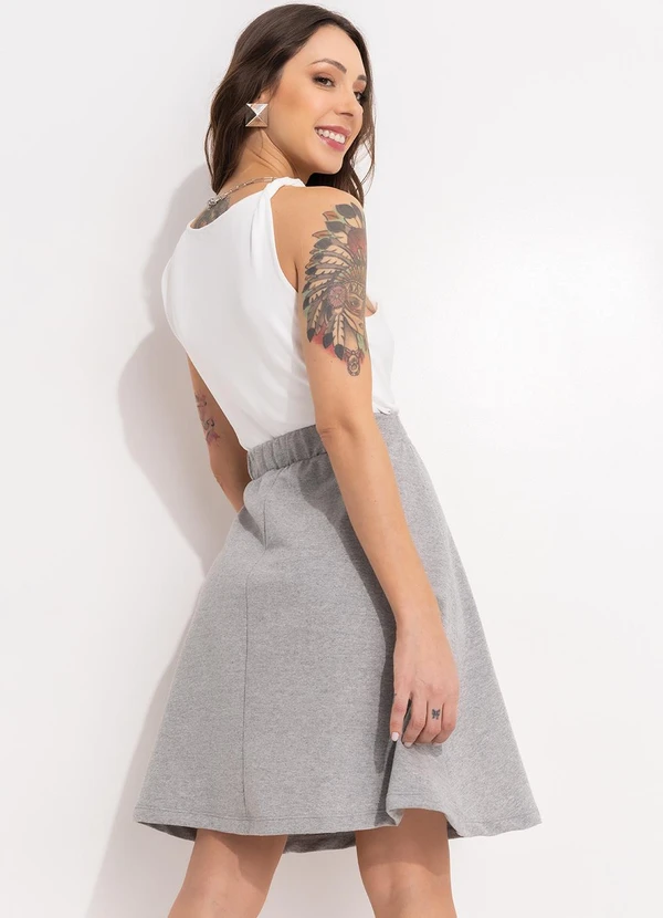 Bimini - Saia Mescla Claro em Moletom 4