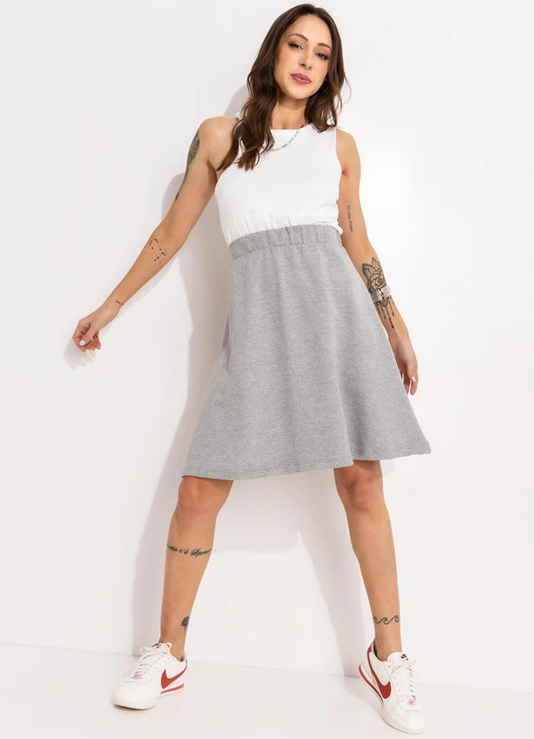 Bimini - Saia Mescla Claro em Moletom 5