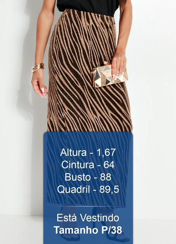 Colcci - Saia Metalizada Dourado 5