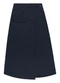 Outlet - Saia Midi Alfaiataria Feminino Azul - variação: Azul