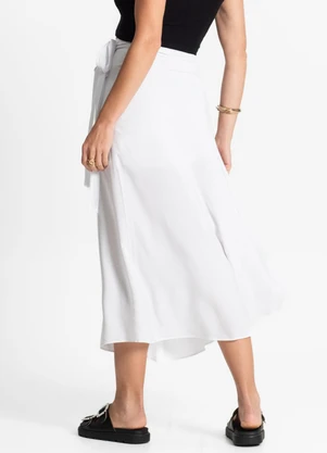 Select - Saia Midi Amarração Envelope Branco - SELECT