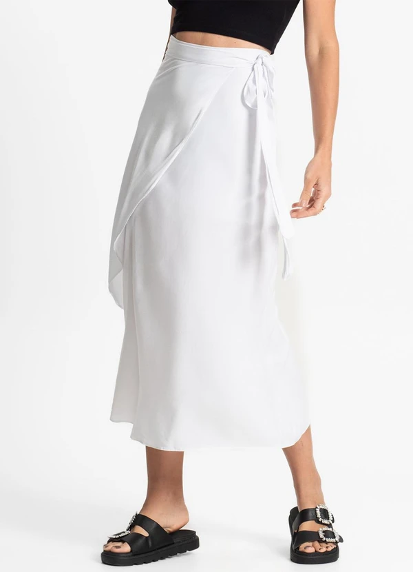 Select - Saia Midi Amarração Envelope Branco