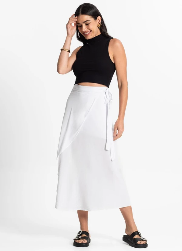 Select - Saia Midi Amarração Envelope Branco 3