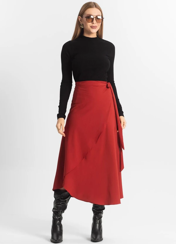 Select - Saia Midi Amarração Envelope Laranja 3