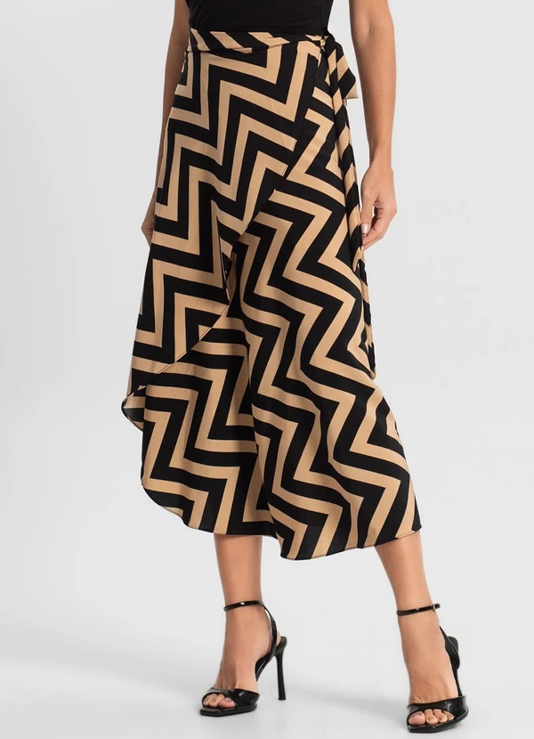 Select - Saia Midi Amarração Envelope Marrom