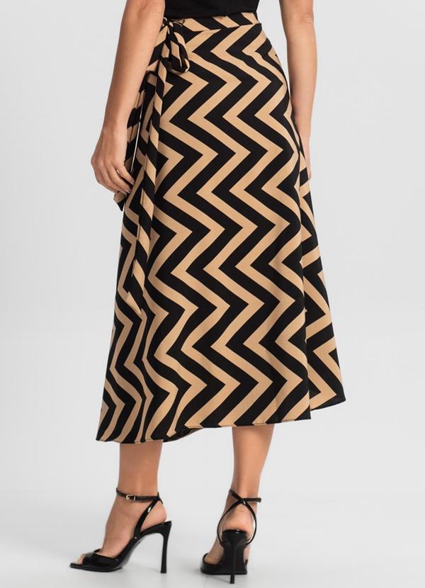 Select - Saia Midi Amarração Envelope Marrom 2