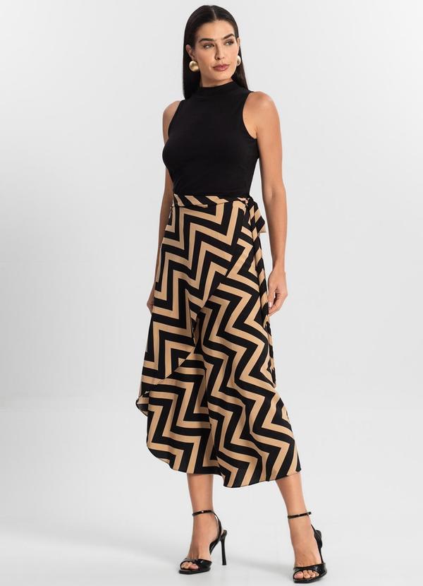 Select - Saia Midi Amarração Envelope Marrom 4