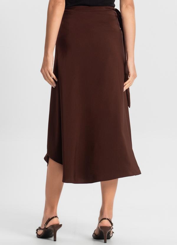 Select - Saia Midi Amarração Envelope Marrom 2