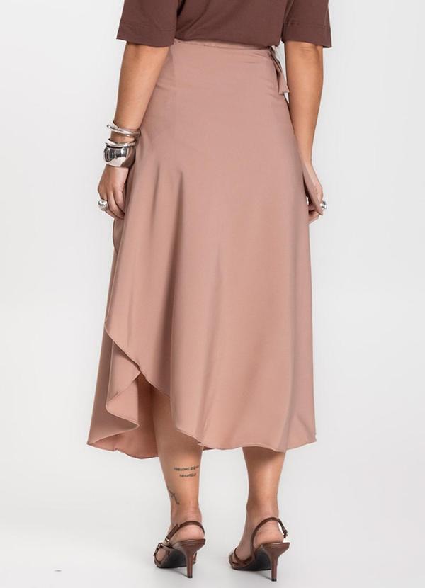 Select - Saia Midi Amarração Envelope Marrom 2