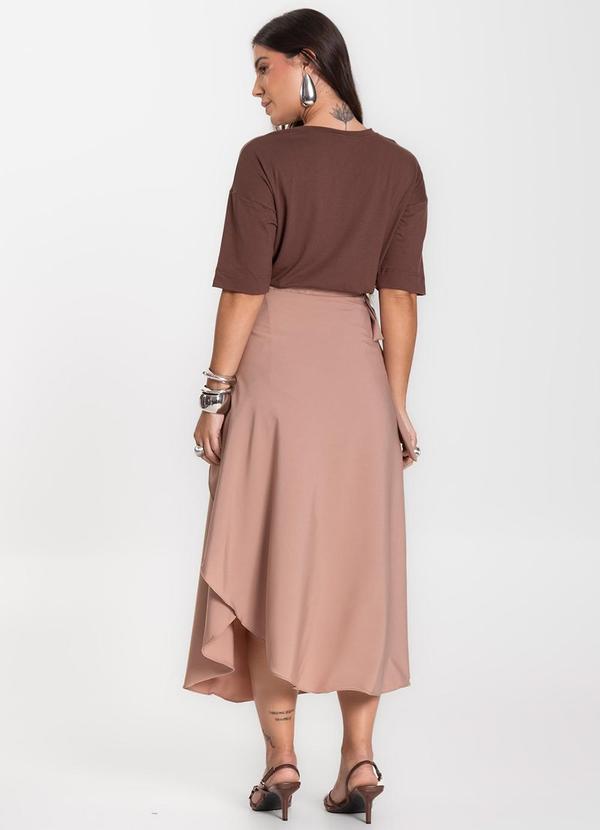 Select - Saia Midi Amarração Envelope Marrom 4