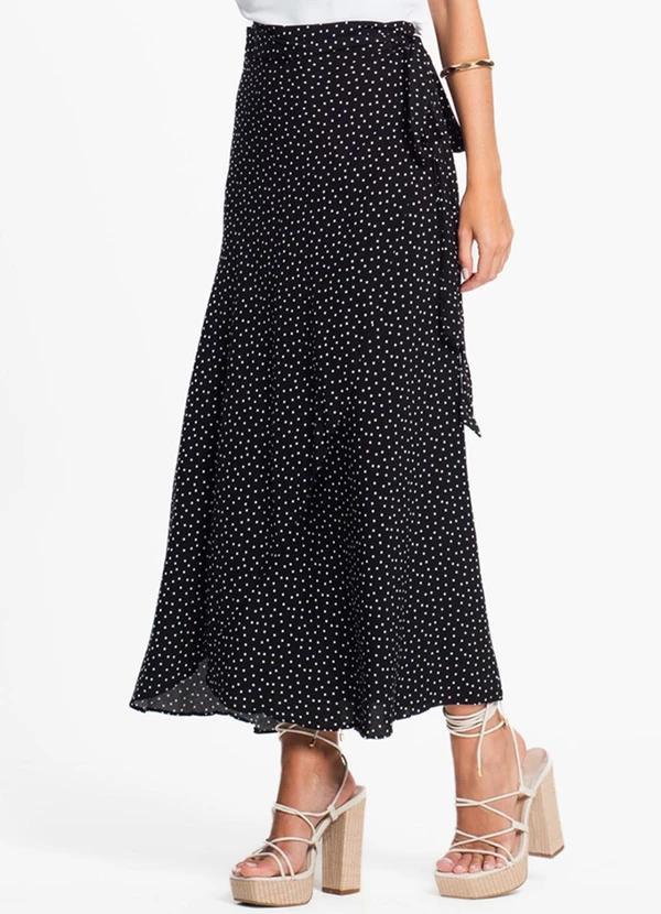 Select - Saia Midi Amarração Envelope Preto