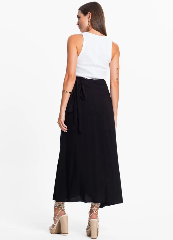 Select - Saia Midi Amarração Envelope Preto 4