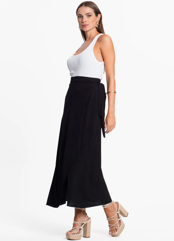 Select - Saia Midi Amarração Envelope Preto 5