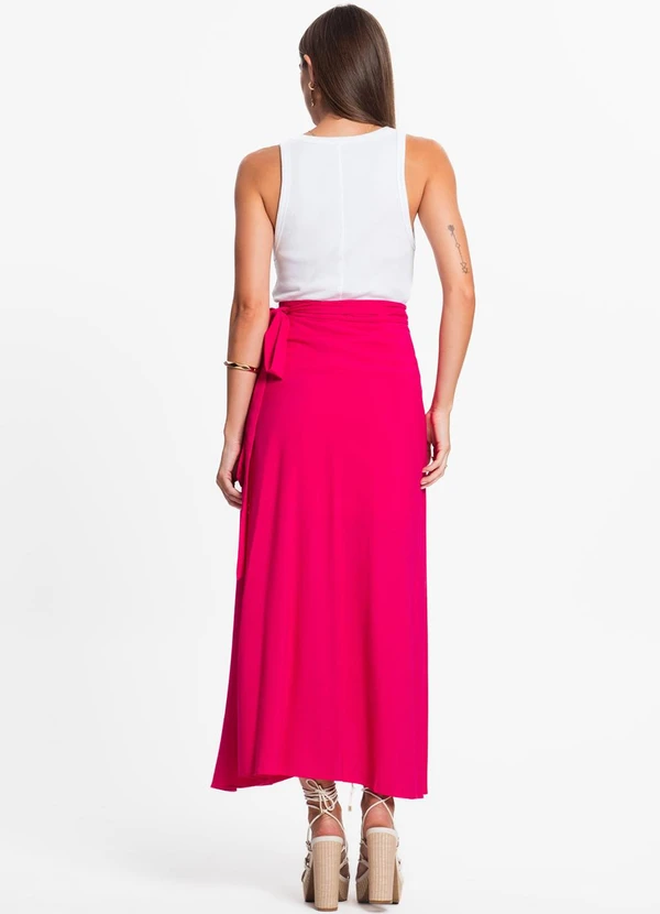 Select - Saia Midi Amarração Envelope Rosa 4