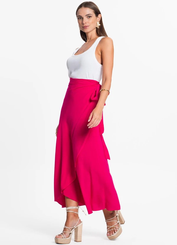 Select - Saia Midi Amarração Envelope Rosa 5