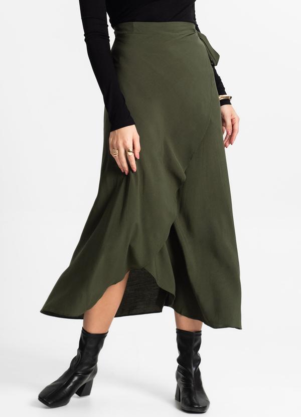 Select - Saia Midi Amarração Envelope Verde