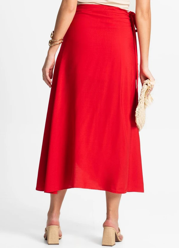 Select - Saia Midi Amarração Envelope Vermelho 2