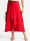 Select - Saia Midi Amarração Envelope Marrom - variação: Vermelho