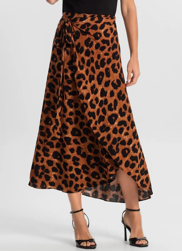 Select - Saia Midi Amarração Envelope Vermelho