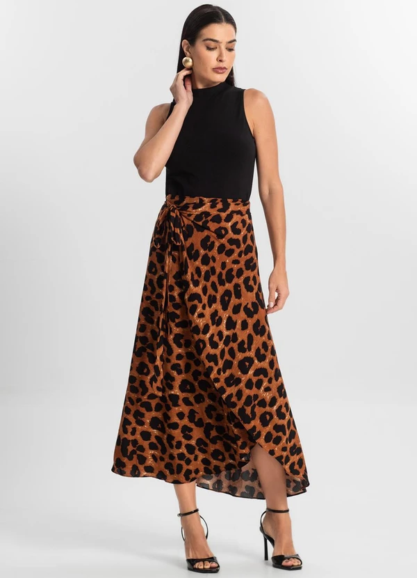 Select - Saia Midi Amarração Envelope Vermelho 4