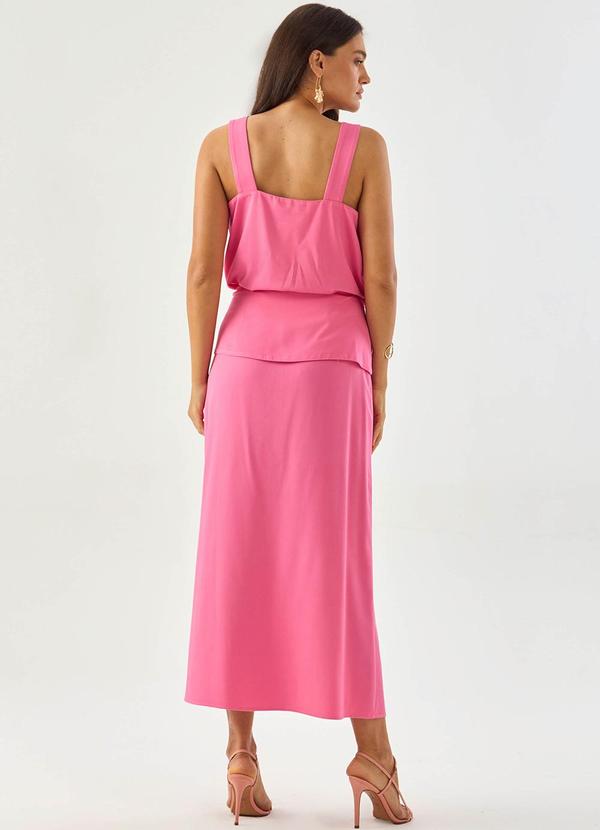 Carlota Costa - Saia Midi Amarração Rosa 4