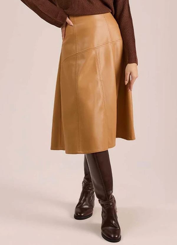 Angel - Saia Midi Marrom