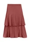 Outlet - Saia Midi Babado Feminino Vermelho - variação: Vermelho