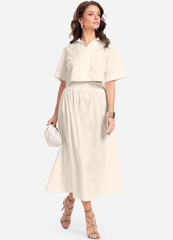 Endless - Saia Midi Bege 2