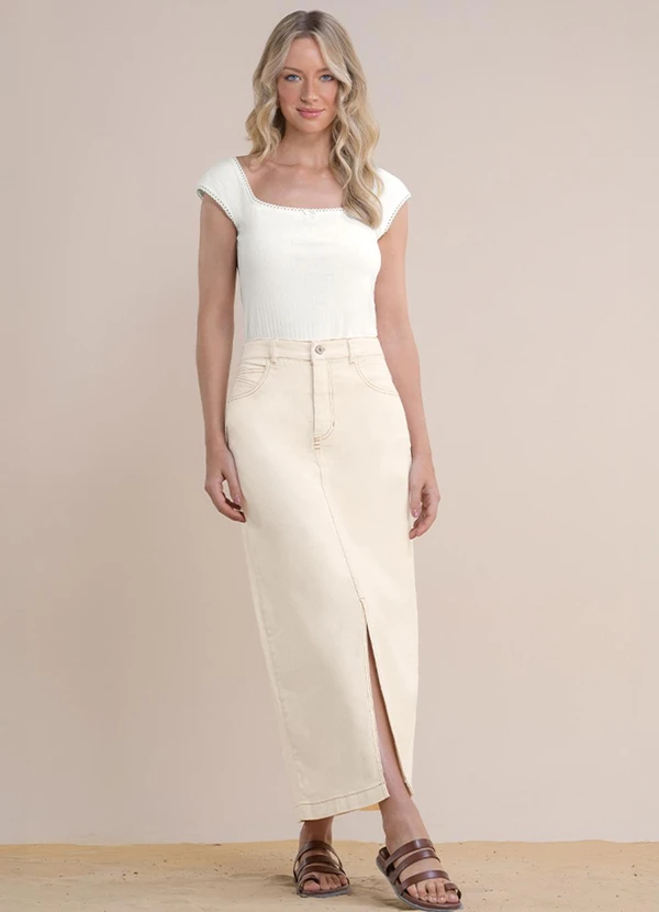 Angel - Saia Midi Bege 3