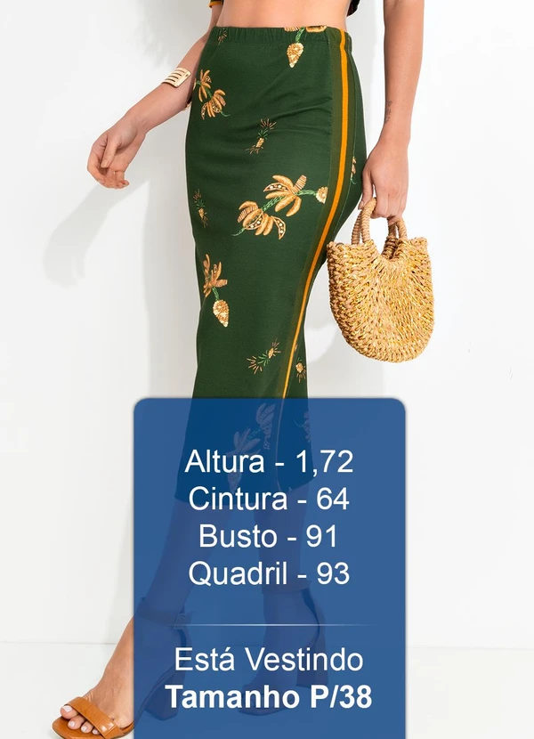 Farm - Saia Midi Brilho de Banana Verde 5