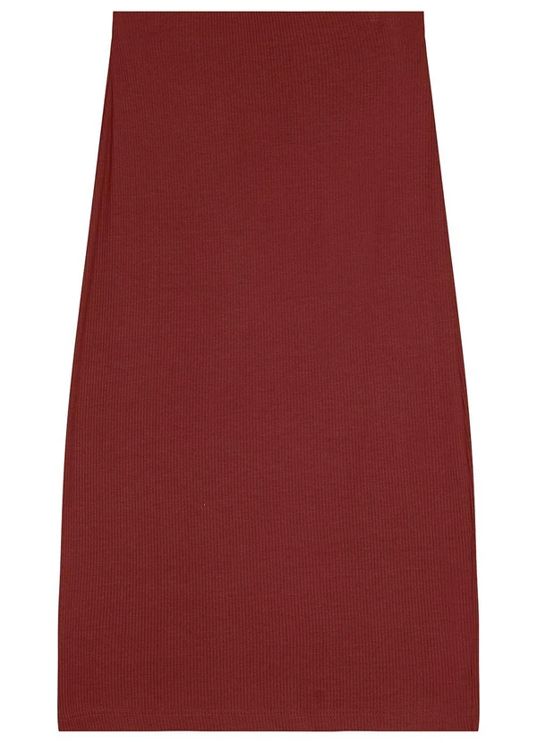 Malwee - Saia Mídi Canelada Bordô 2