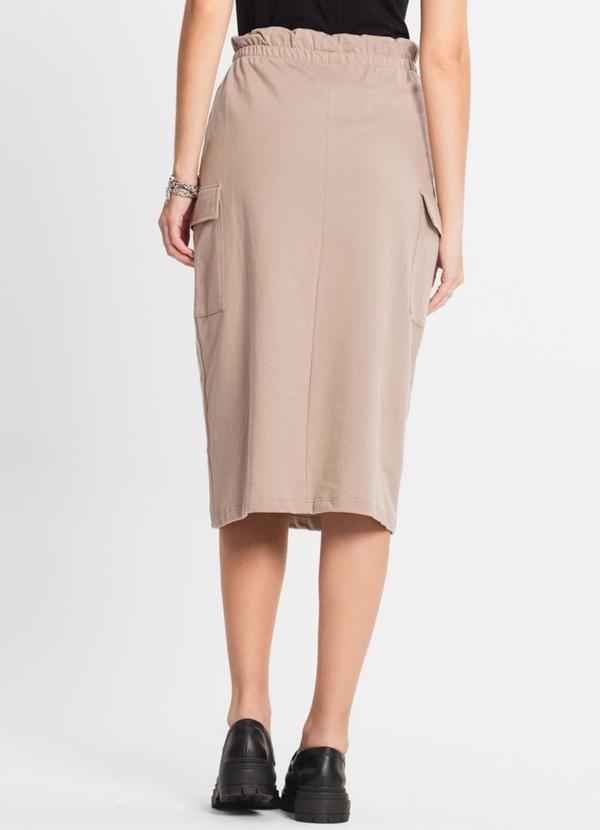 Select - Saia Midi Cargo Feminino Bege 2