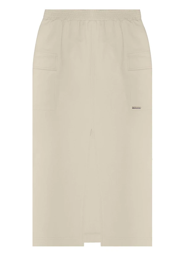 Rovitex - Saia Midi Cargo Feminino Bege 6