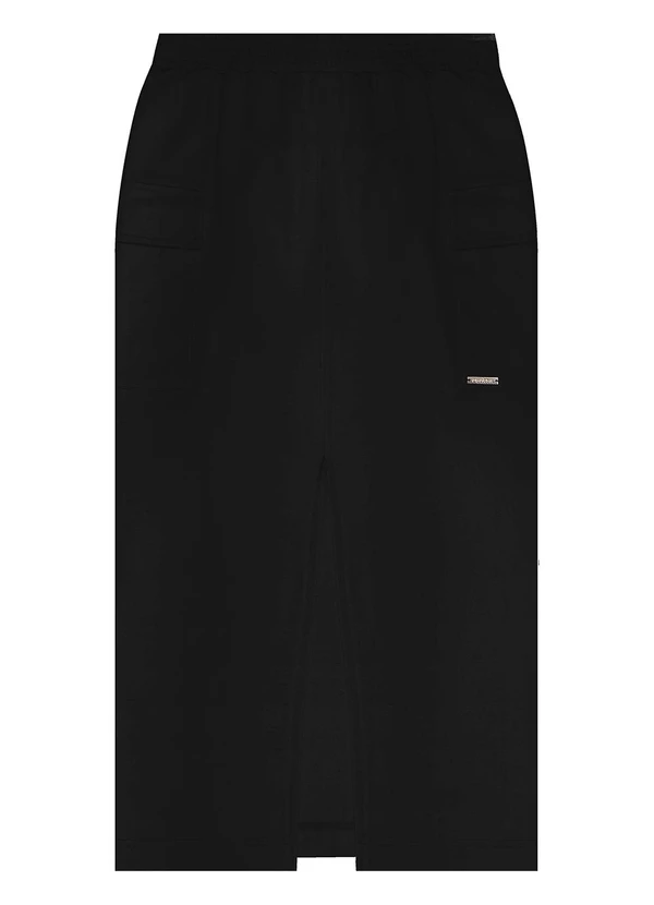 Rovitex - Saia Midi Cargo Feminino Preto 6