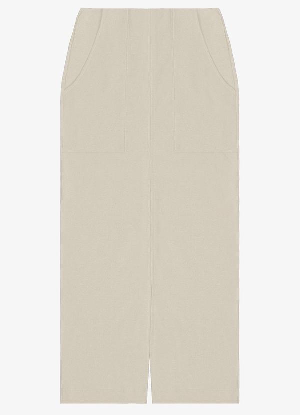 Endless - Saia Midi com Bolso Bege 5