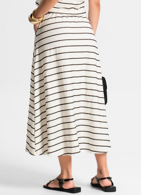 Endless - Saia Midi com Bolso Preto 2