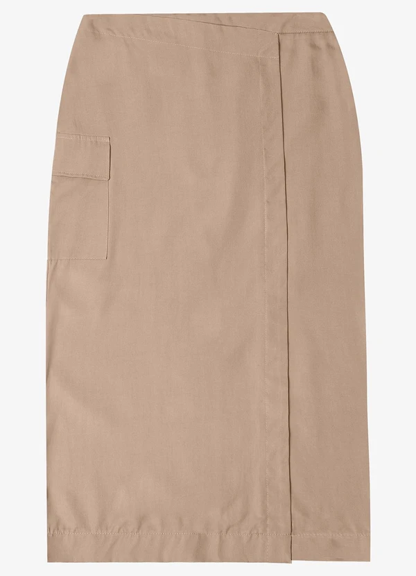 Endless - Saia Midi com Fenda Marrom 3