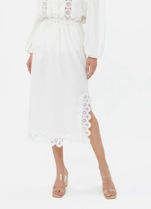 Ritmi Studio - Saia Midi com Guipir - RITMI STUDIO