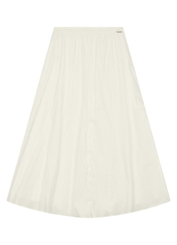Enfim - Saia Mídi com Pregas Off White 2