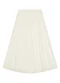 Enfim - Saia Mídi com Pregas Off White - variação: Off White