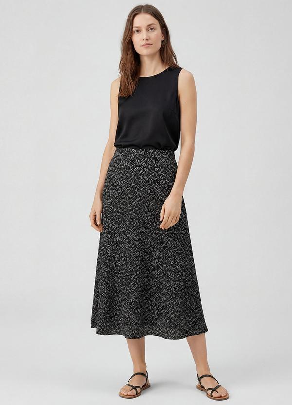 Infinita Cor - Saia Midi com Recorte nas Costas Preto 2