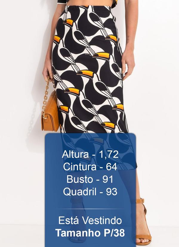 Farm - Saia Midi Copatucano Preto 5