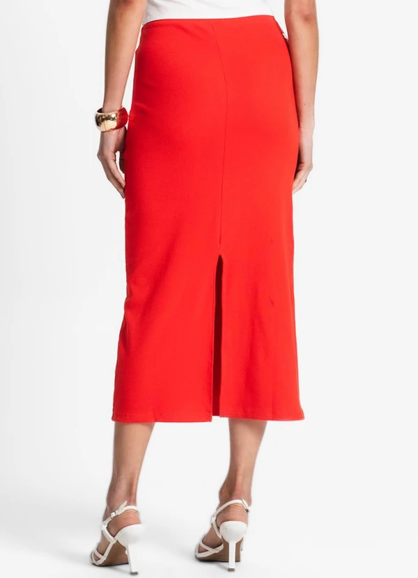 Endless - Saia Midi de Ribana Feminina Laranja 2