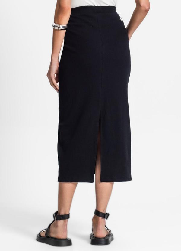 Endless - Saia Midi de Ribana Feminina Preto 2